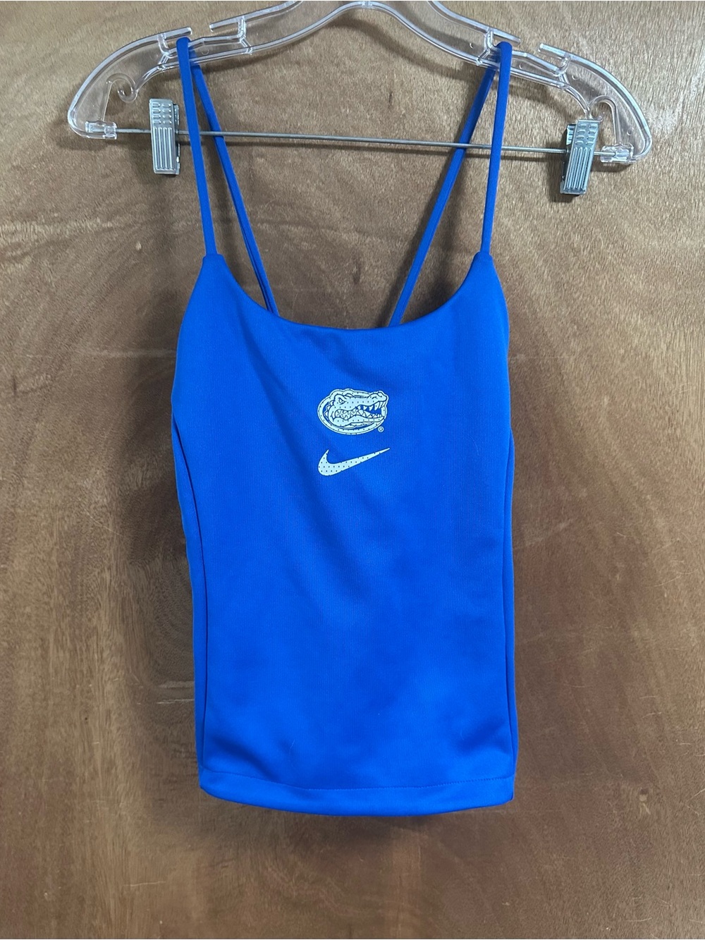Nike Women’s Royal Blue Athletic Back Tie Tank with UF Gators’ Logo